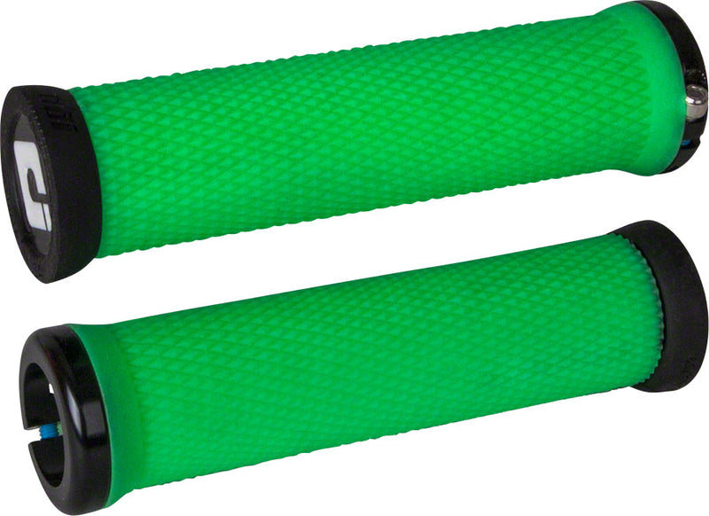 Load image into Gallery viewer, ODI Elite Motion Grips - Retro Green Lock-On