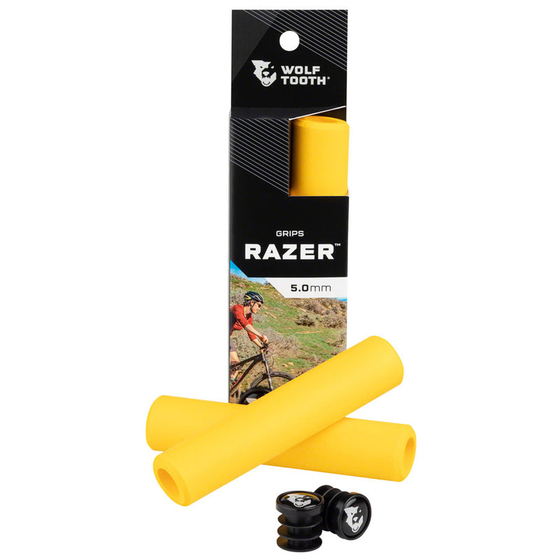 Load image into Gallery viewer, Wolf Tooth Razer Grips - Yellow