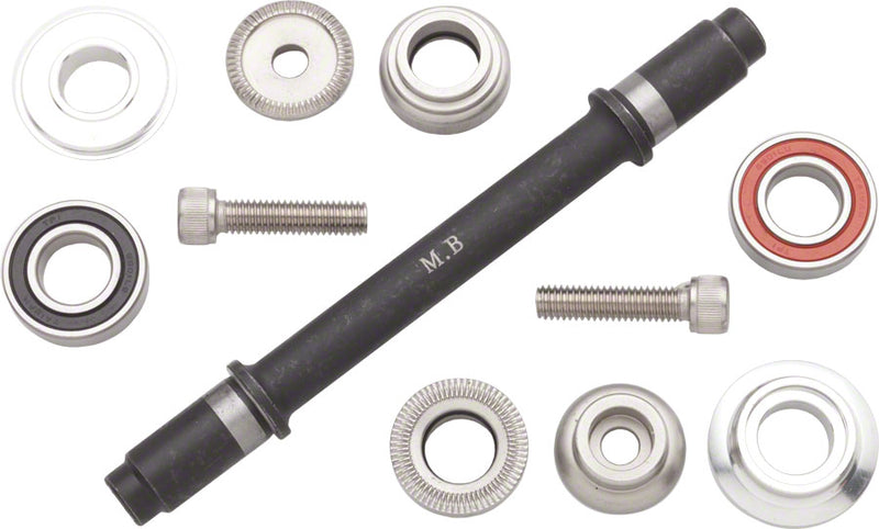Load image into Gallery viewer, Surly Ultra New Hub Axle Kit for 120mm Rear Free/Free Silver
