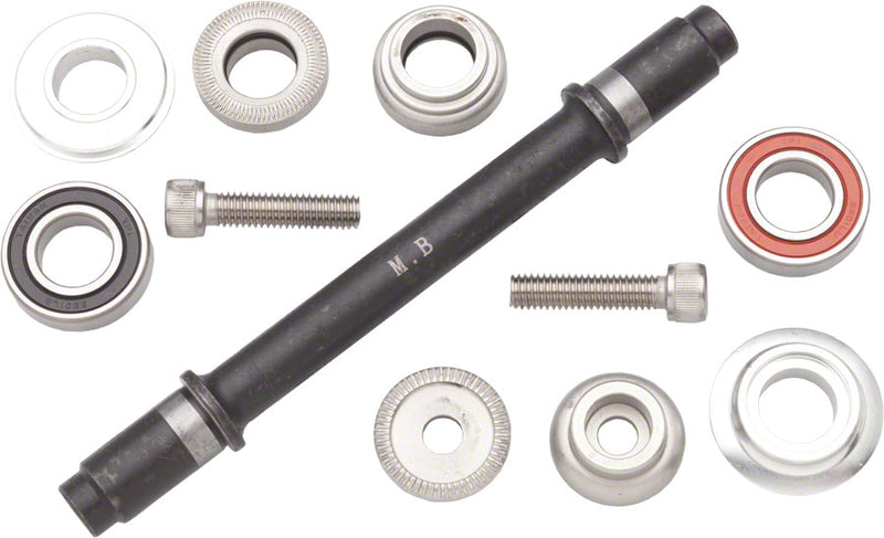 Load image into Gallery viewer, Surly Ultra New Hub Axle Kit for 120mm Rear Fix/Fix Silver
