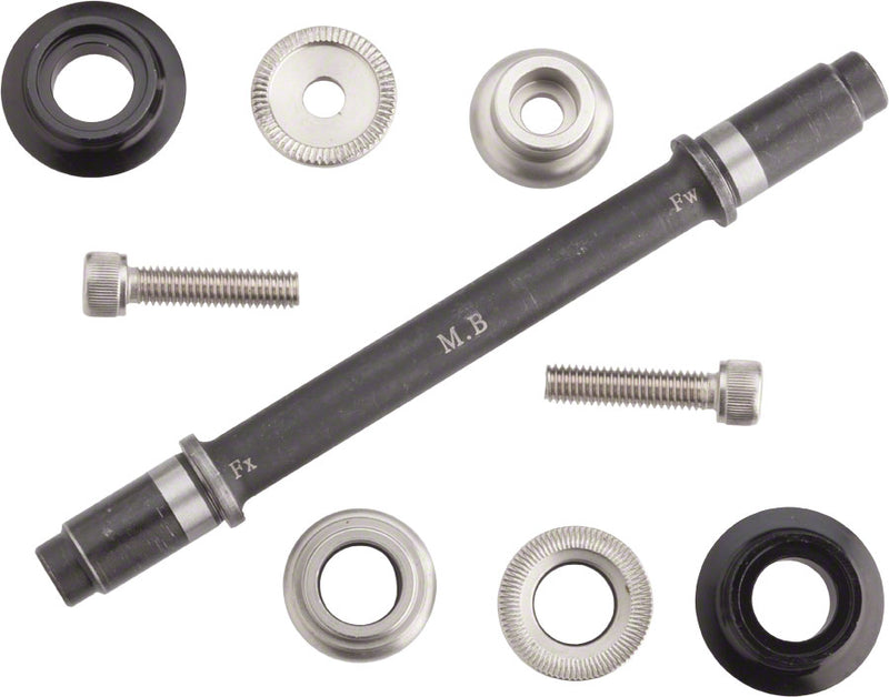 Load image into Gallery viewer, Surly Ultra New Hub Axle Kit - 130mm Rear Black