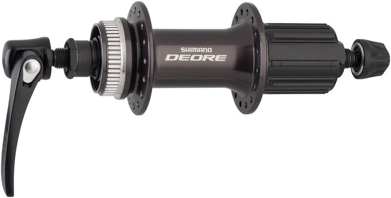 Load image into Gallery viewer, Shimano Deore FH-M6000 Rear Hub - QR x 135mm Center-Lock HG10 Black 32H