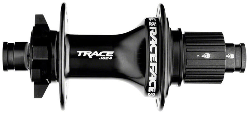 Load image into Gallery viewer, RaceFace Trace J-Bend 624 Rear Hub - 12 x 148mm 6-Bolt Micro Spline BLK 32H