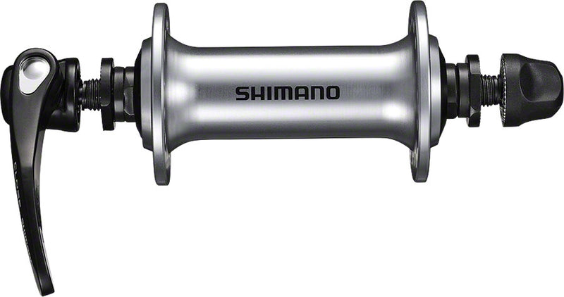 Load image into Gallery viewer, Shimano HB-RS400 Front Hub - QR x 100mm Rim Brake Silver 36h