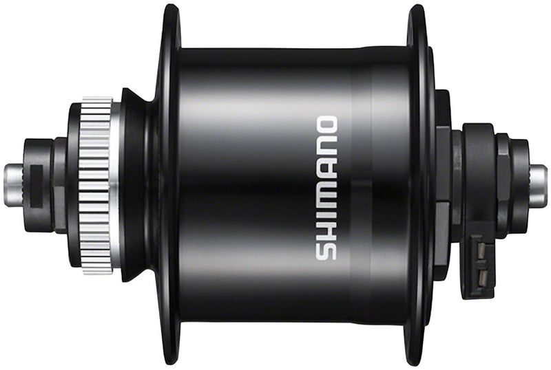 Load image into Gallery viewer, Shimano Metrea DH-UR700-3D Dynamo Front Hub - QR x 100mm Center-Lock BLK 36h