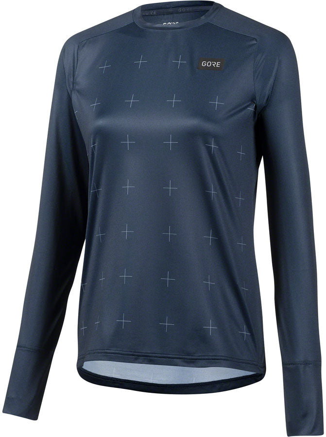 Load image into Gallery viewer, Gorewear Trail KPR Daily Jersey - Long Sleeve Orbit Blue Women's Small
