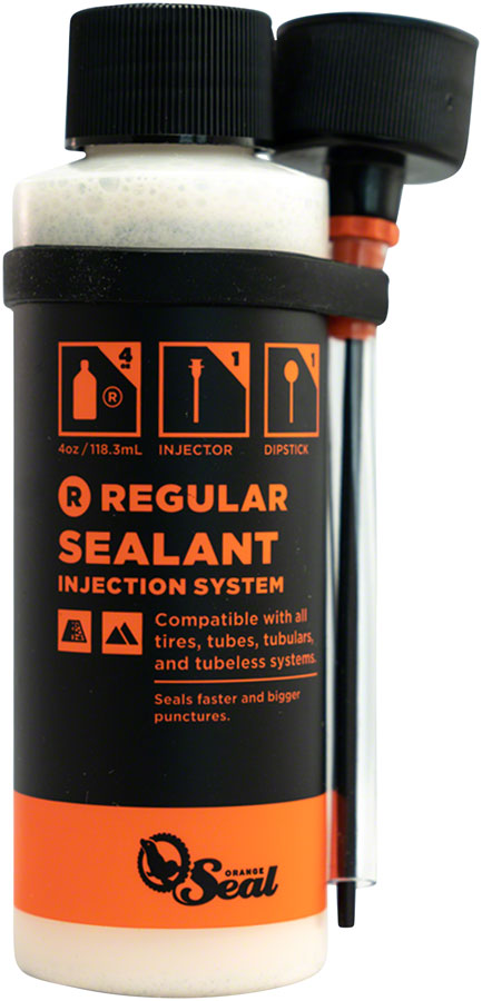 Load image into Gallery viewer, Orange Seal Tubeless Tire Sealant with Twist Lock Applicator - 4oz