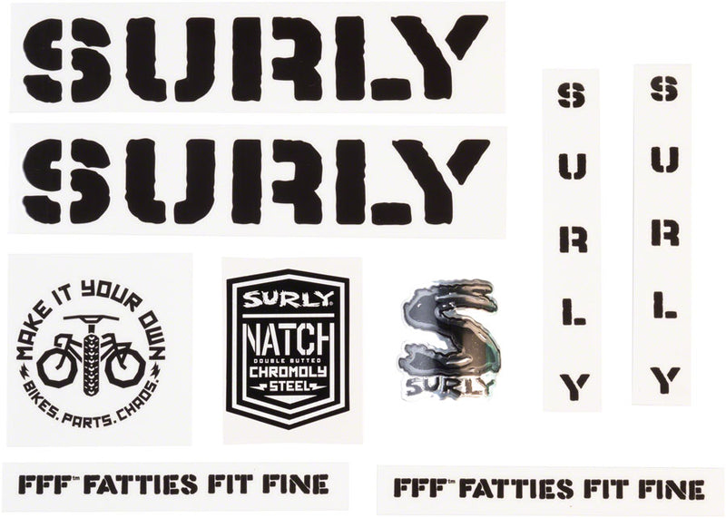 Load image into Gallery viewer, Surly Overspray Decal Set - Black