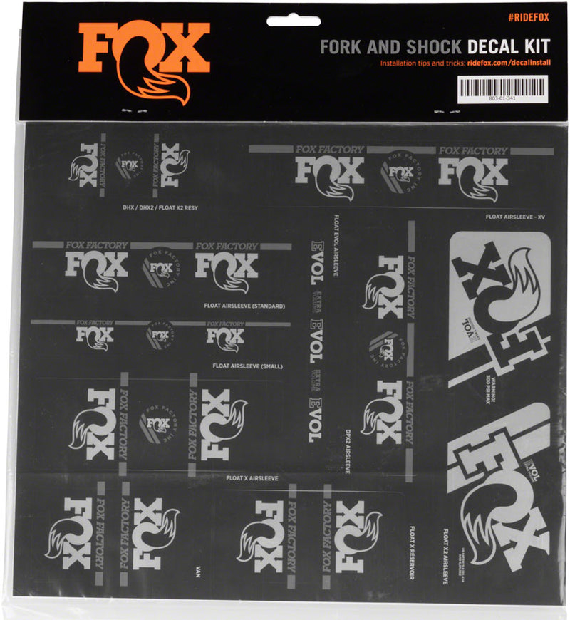 Load image into Gallery viewer, FOX Heritage Decal Kit for Forks and Shocks Chrome