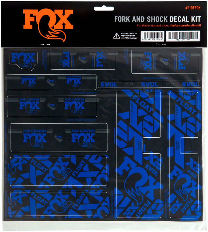 Load image into Gallery viewer, FOX Fork and Shock Decal Kit - Blue