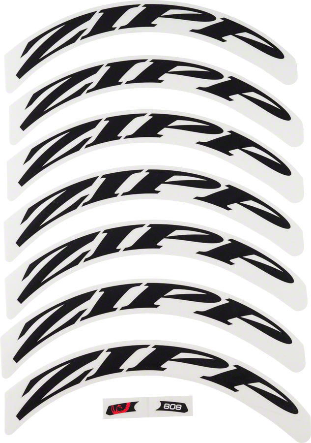 Load image into Gallery viewer, Zipp Decal Set - Disc / 808 Matte Black Logo Complete for One Wheel