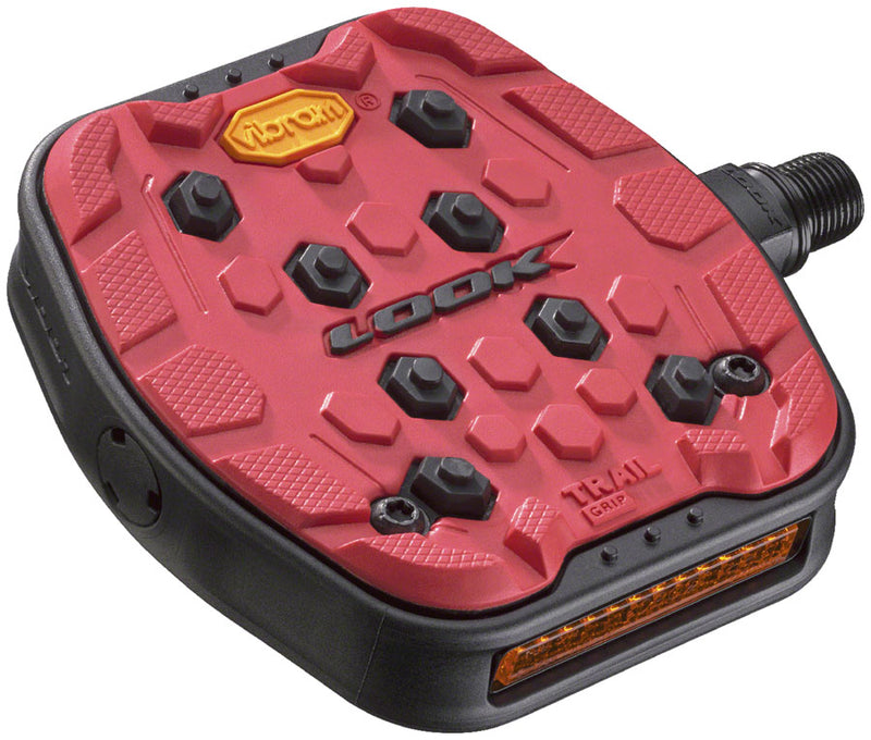 Load image into Gallery viewer, LOOK Geo Trail Grip Pedals - Platform 9/16" Red