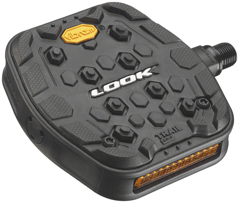 Load image into Gallery viewer, LOOK GEO TRAIL GRIP Pedals - Platform Chromoly 9/16 Black