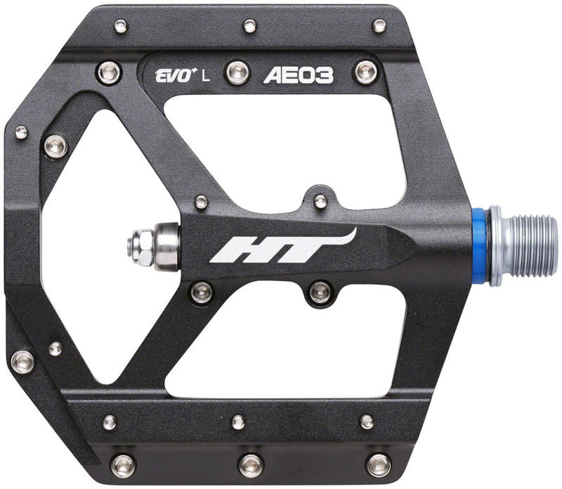 Load image into Gallery viewer, HT Components AE03(EVO+) Pedals - Platform Aluminum 9/16" Black