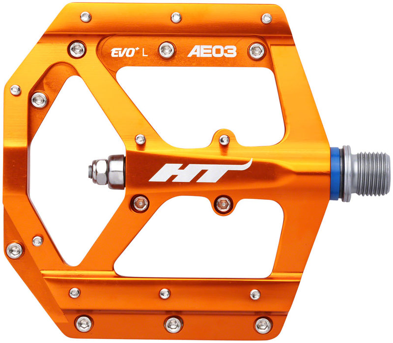 Load image into Gallery viewer, HT Components AE03(EVO+) Pedals - Platform Aluminum 9/16" Orange