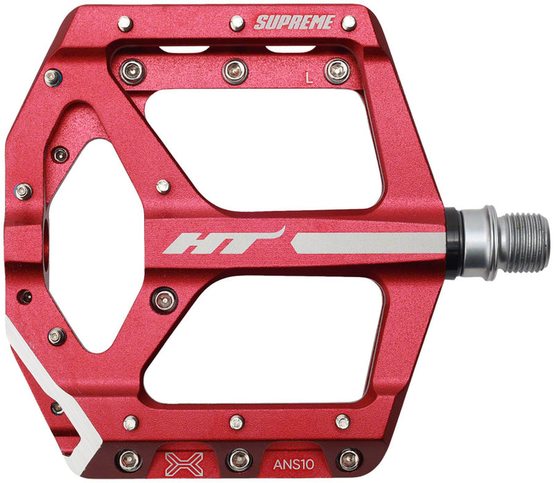 Load image into Gallery viewer, HT Components ANS10 Pedals - Platform Aluminum 9/16" Red