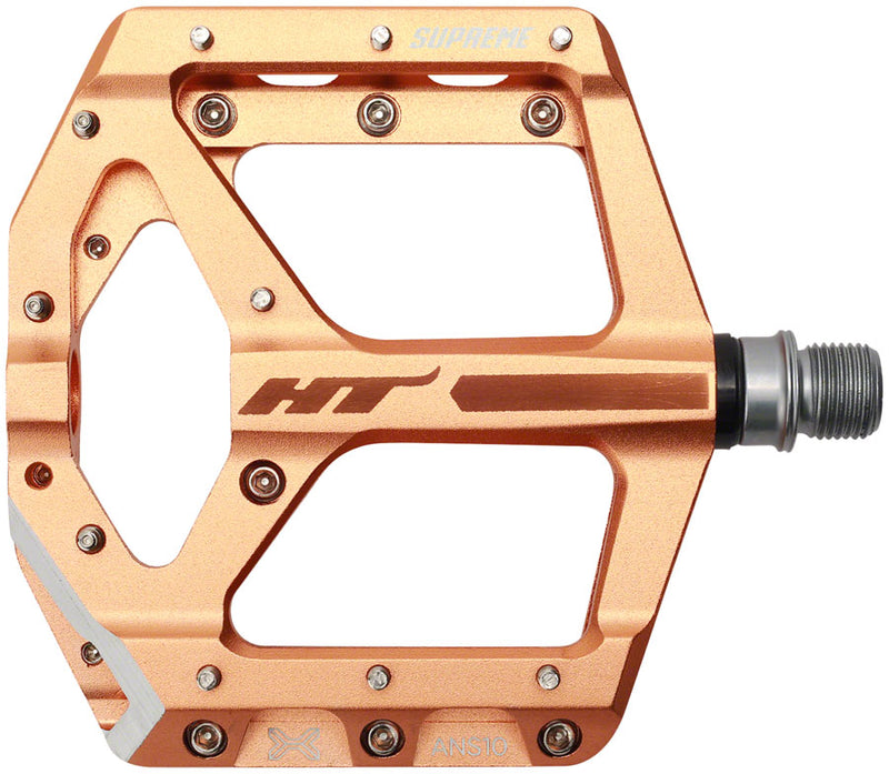 Load image into Gallery viewer, HT Components ANS10 Pedals - Platform Aluminum 9/16" Rose Gold