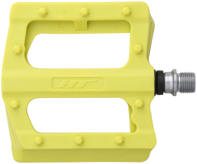Load image into Gallery viewer, HT Components PA12 Pedals - Platform Composite 9/16" Neon Green