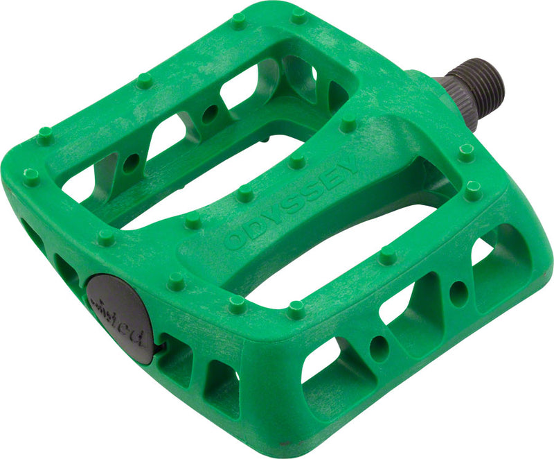 Load image into Gallery viewer, Odyssey Twisted PC Pedals - Platform Composite/Plastic 9/16" Green