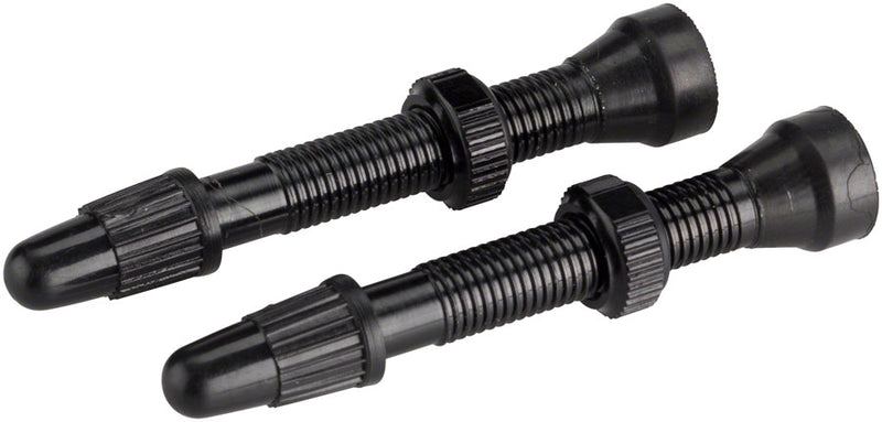 Load image into Gallery viewer, WHISKY No.9 Alloy Tubeless Valves - Pair 40mm Black