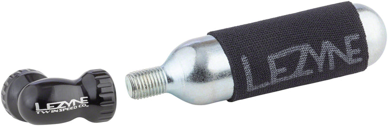 Load image into Gallery viewer, Lezyne Twin Speed Drive CO2 Inflator with 16g Cartridge Black