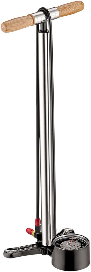 Load image into Gallery viewer, Lezyne Alloy Floor Drive Pump Standard Length: ABS-1 Chuck Silver