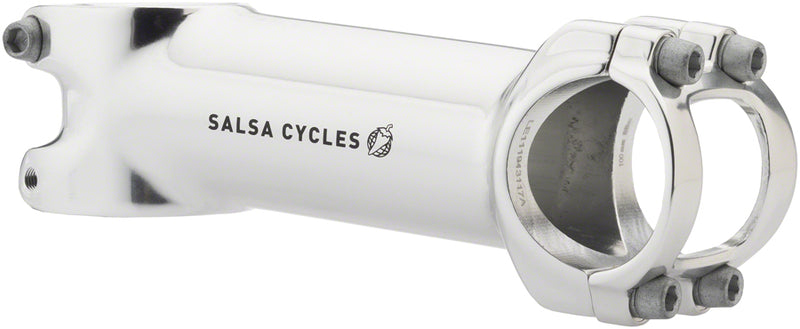Load image into Gallery viewer, Salsa Guide Stem - 100mm 31.8 clamp +/-6 1 1/8" Aluminum Silver