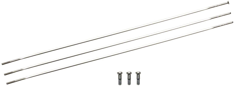 Load image into Gallery viewer, Zipp Straight Pull Spokes and Nipples CXRay 248mm Silver 3-pack