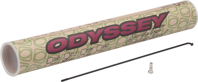 Load image into Gallery viewer, Odyssey HGS Spokes - Stainless Straight 14g 184mm BLK Box of 40 Includes Nipples