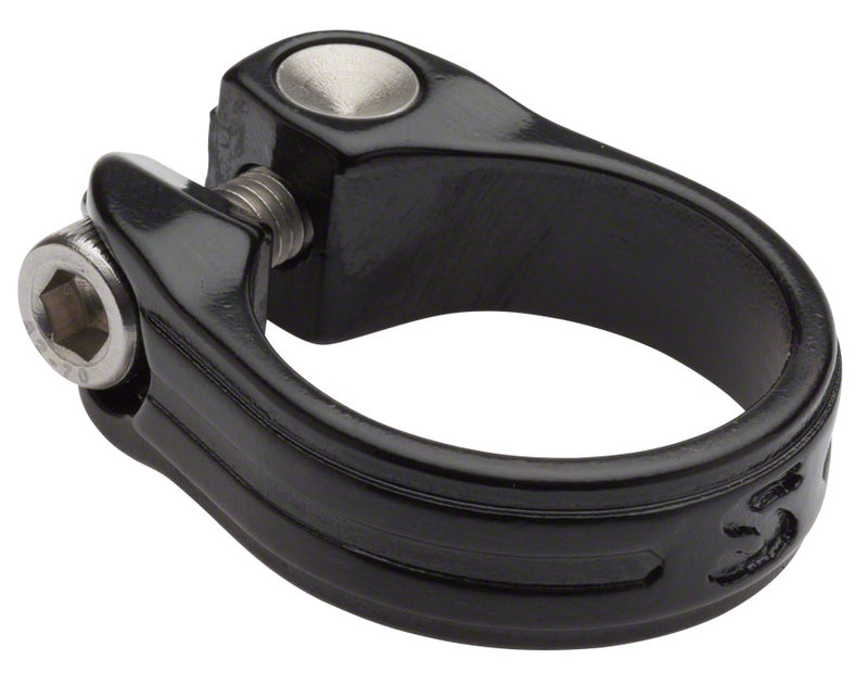 Load image into Gallery viewer, Surly Stainless Seatpost Clamp - 33.1mm Bolt-On Black