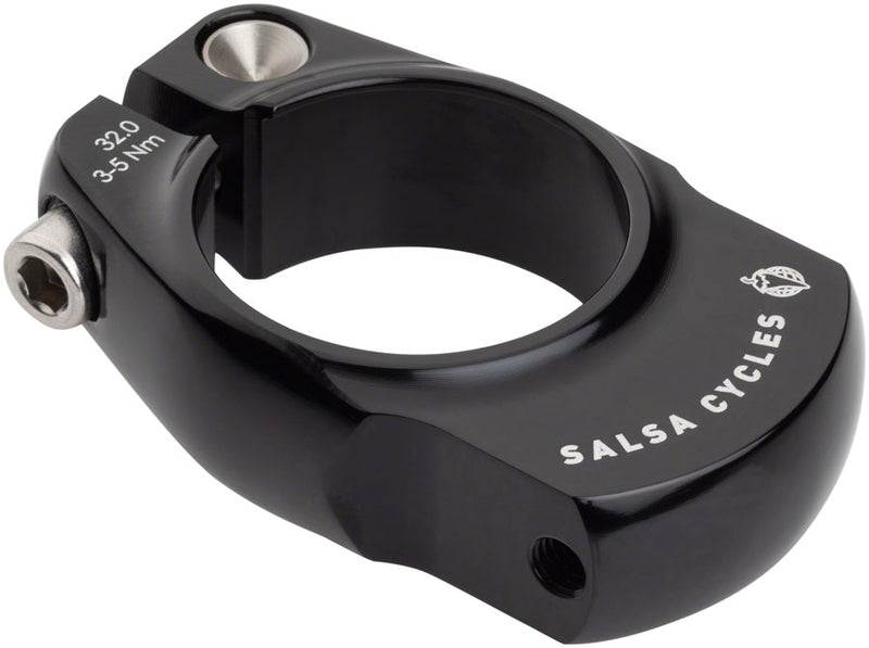 Load image into Gallery viewer, Salsa Rack-Lock Seatpost Clamp - 32.0mm Bolt-On Black