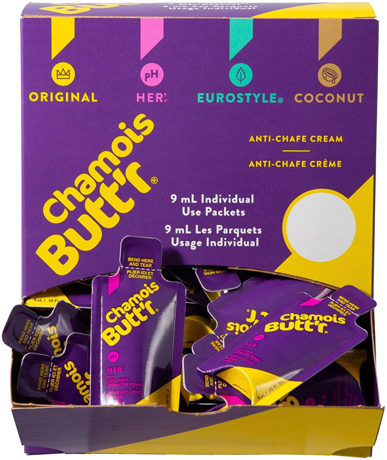 Load image into Gallery viewer, Chamois Butt'r Her': 0.3oz Packet POP Box of 75