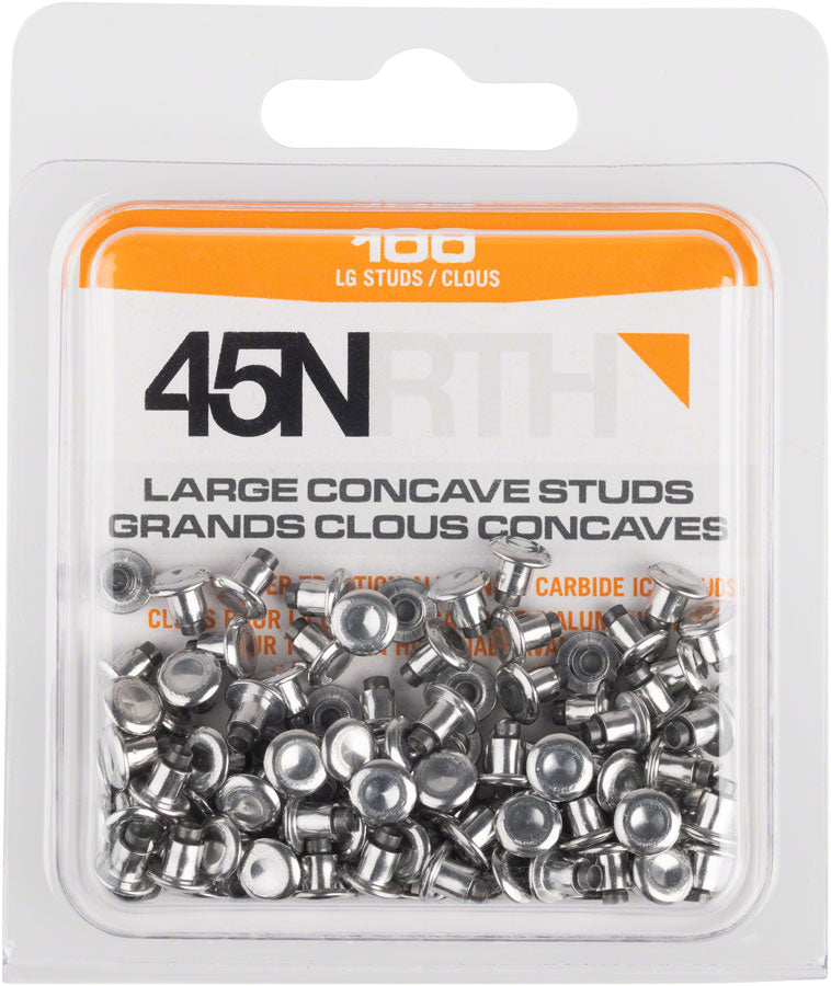 Load image into Gallery viewer, 45NRTH Large Concave Carbide Aluminum Tire Studs - 100 Pack