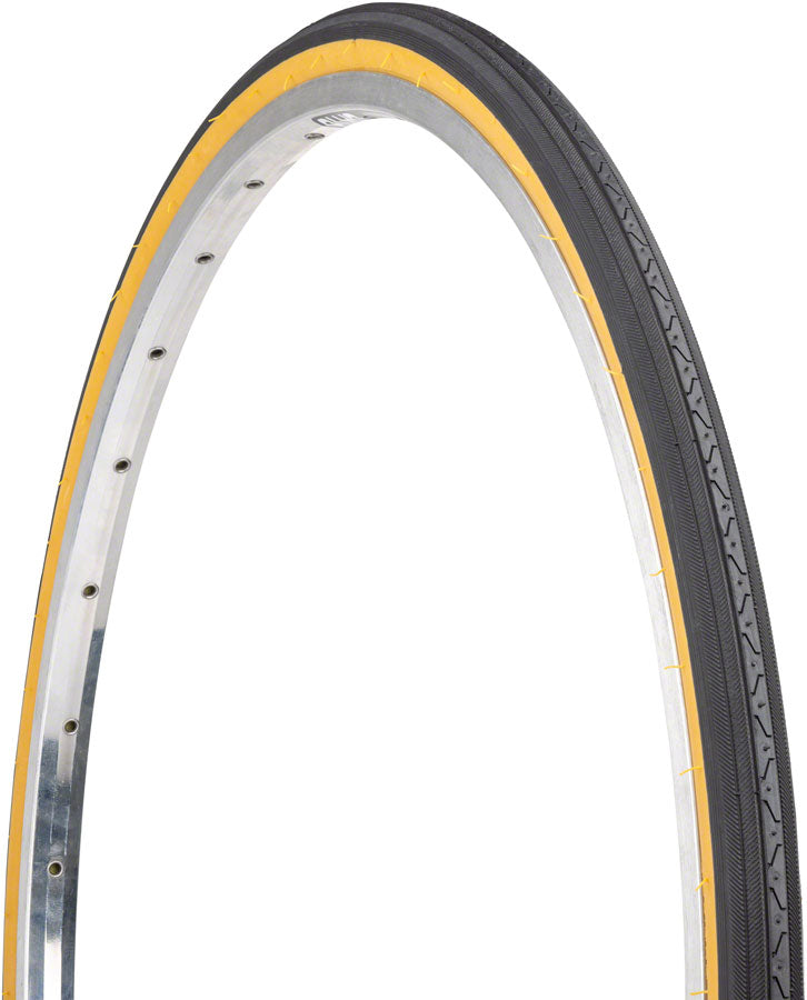 Load image into Gallery viewer, Kenda Street K35 Tire - 27 x 1-1/4 Clincher Wire Black/Tan 22tpi