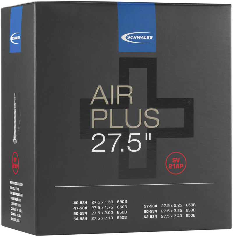 Load image into Gallery viewer, Schwalbe Air Plus Tube - 27.5 x 2.1 - 3 40mm Presta Valve