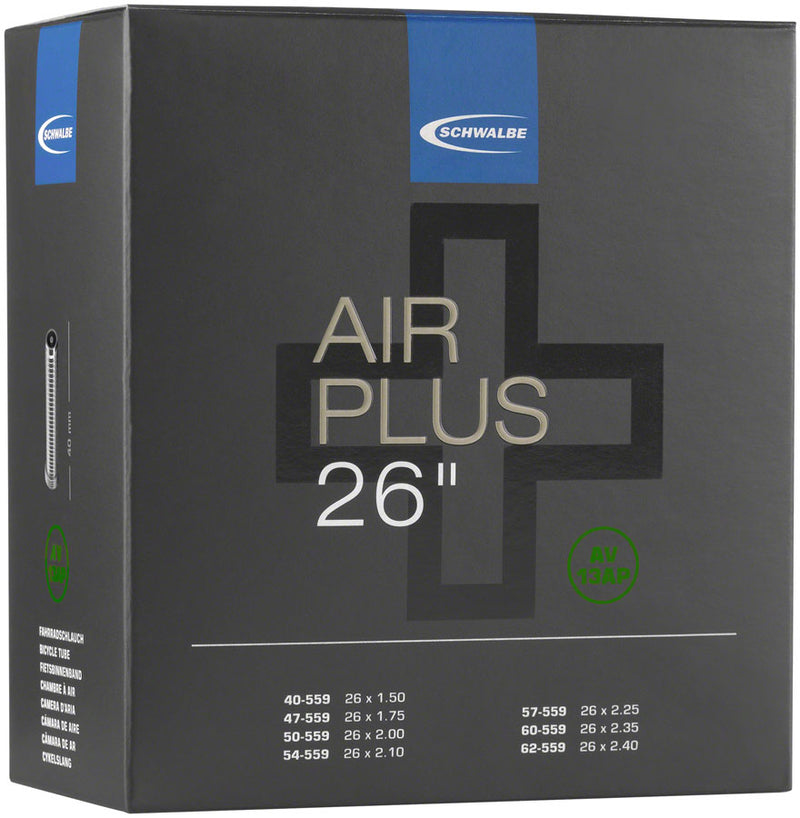 Load image into Gallery viewer, Schwalbe Air Plus Tube - 26 x 1.5 - 2.4 40mm Schrader Valve