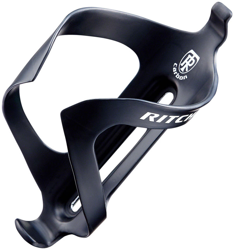 Load image into Gallery viewer, Ritchey WCS Carbon Water Bottle Cage: Black with White Logo