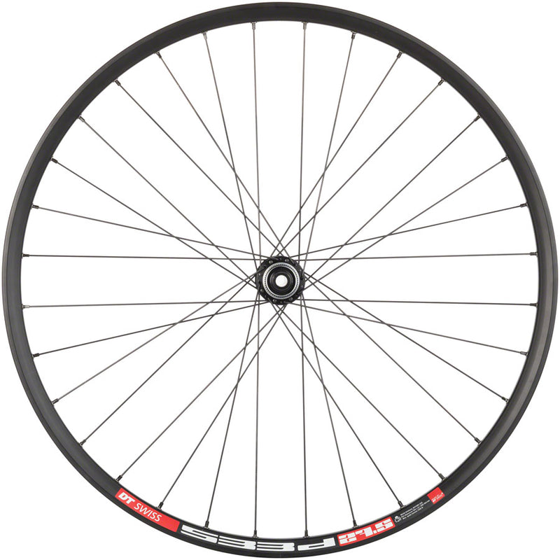 Load image into Gallery viewer, Quality Wheels 105/DT 533d Front Wheel - 27.5" 12 x 100mm Center-Lock BLK 32H