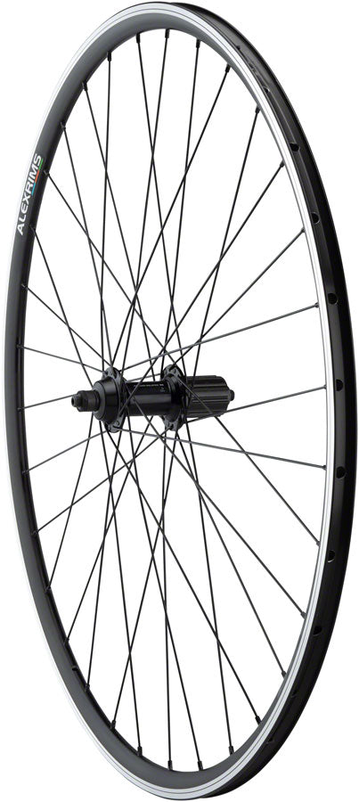Load image into Gallery viewer, Quality Wheels Tiagra/DA22 Rear Wheel - 700 QR x 130mm Rim Brake HG 11 Road BLK Clincher 32H
