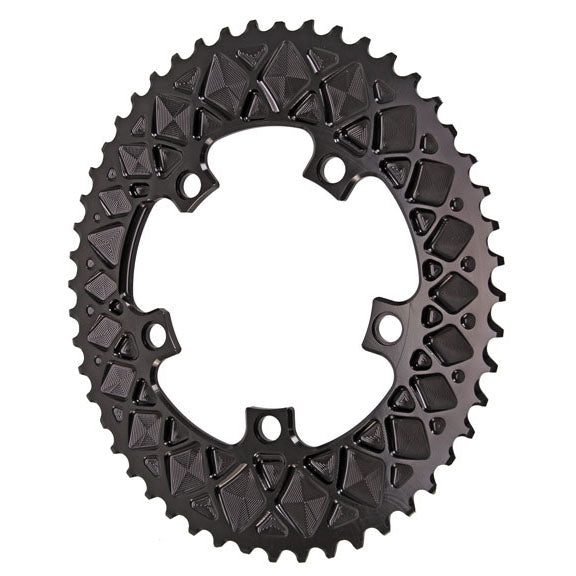 Load image into Gallery viewer, absoluteBLACK Premium Oval Road Chainring 5x110BCD 50T - Black