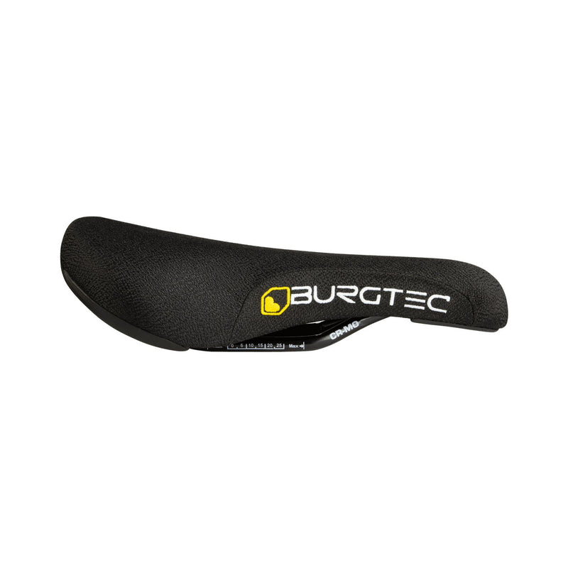 Load image into Gallery viewer, Burgtec The Cloud Boost Saddle Cromo Rail/Plastic Base Black