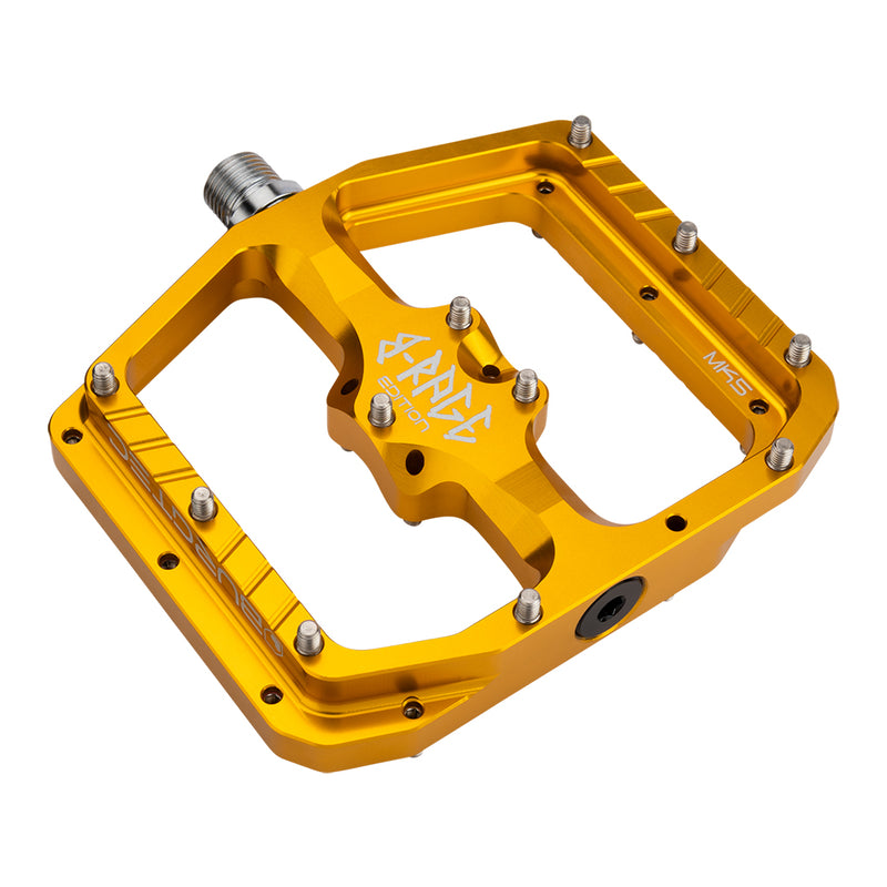 Load image into Gallery viewer, Burgtec Penthouse Flat MK5 B-Rage Edition Pedals Gold