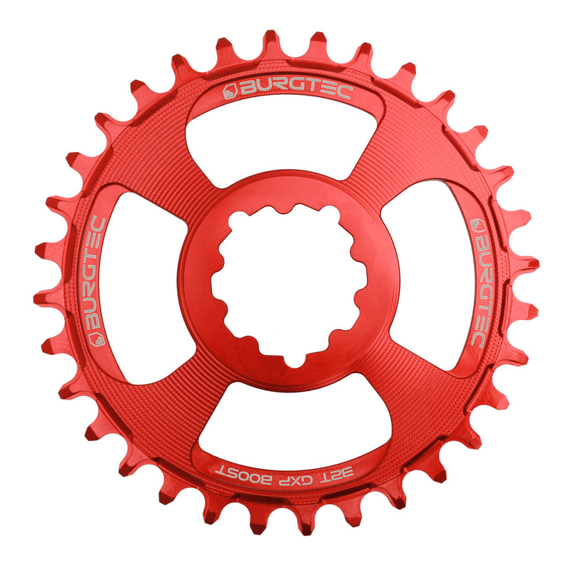 Load image into Gallery viewer, Burgtec GXP Boost 3mm Thick Thin Chainring 32T Race Red