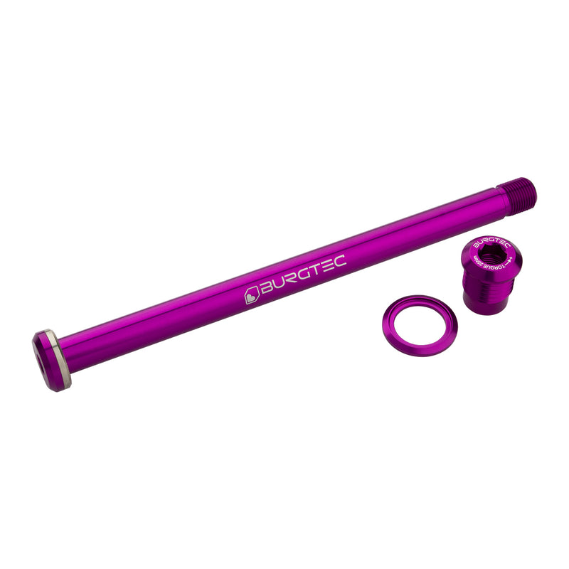 Load image into Gallery viewer, Burgtec Yeti Boost Rear Axle 12x174mm Purple Rain