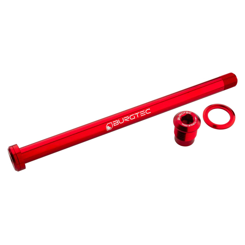 Load image into Gallery viewer, Burgtec 180mm x 12mm 1.00mm Pitch Rear Axle Race Red