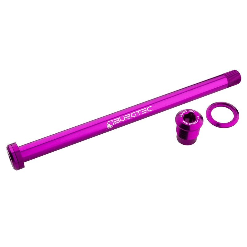 Load image into Gallery viewer, Burgtec 180mm x 12mm 1.00mm Pitch Rear Axle Purple Rain