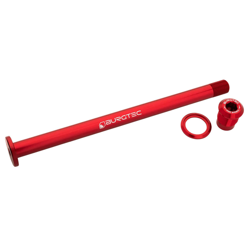 Load image into Gallery viewer, Burgtec Evil 183.5mm UDH Rear Axle Race Red