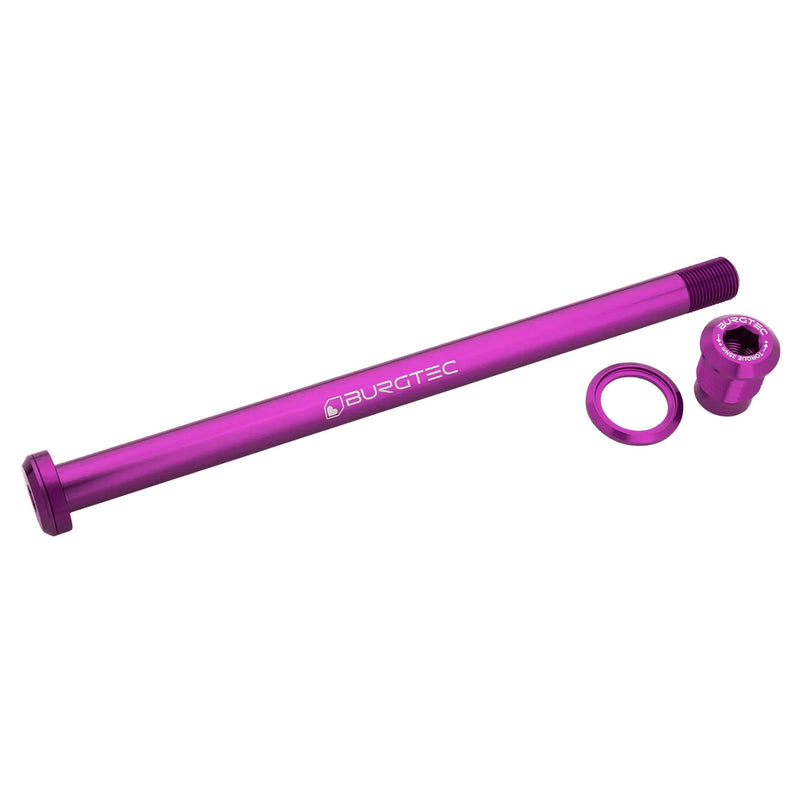 Load image into Gallery viewer, Burgtec Pivot 185.3mm UDH Rear Axle Purple Rain