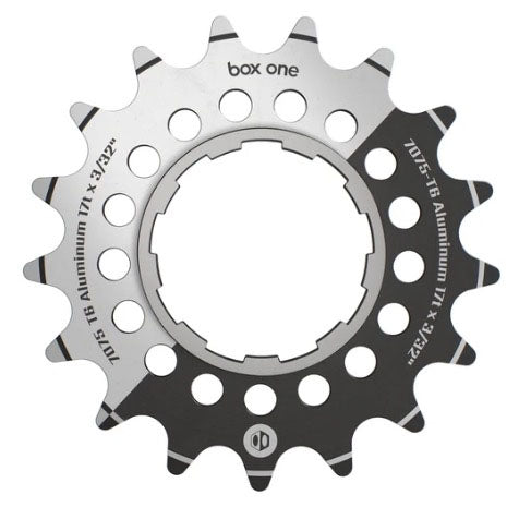 Load image into Gallery viewer, BOX Box One 3/32" CNC AL 7075 Cog Black - 17t