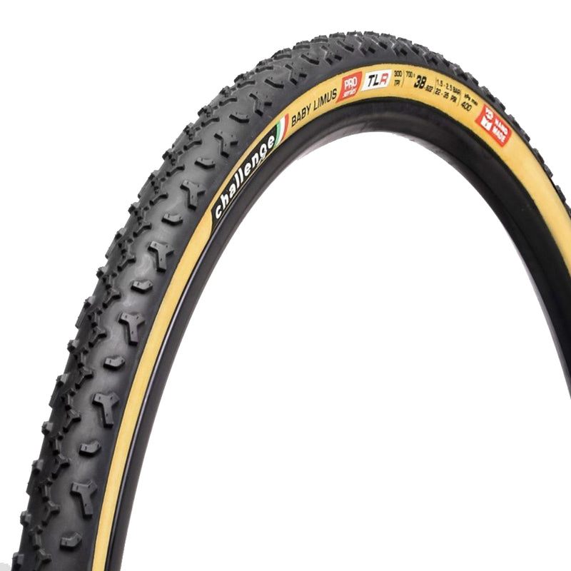 Load image into Gallery viewer, Challenge Tire Baby Limus Pro Tire TLR - 700 x 38 Black/Tan